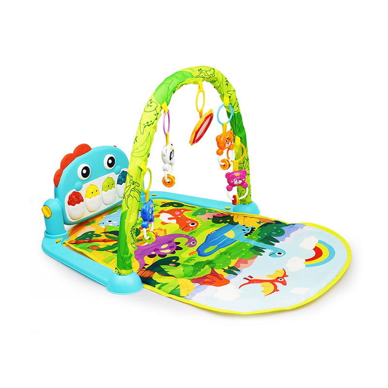 Alfombras de juego para gimnasios de actividades para bebés con juguete de piano musical y luces (5)