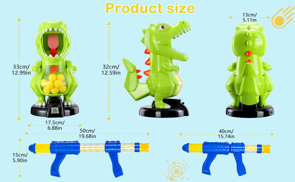 Dinosaur-Ibon-Awọn nkan isere-fun-Awọn ọmọde-Ifojusi-Awọn ere-ibon-pẹlu-Air-Pump-Gun-12