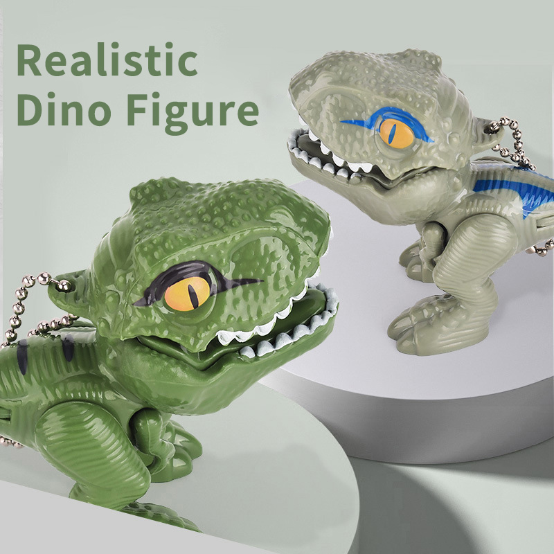 Jucării cu dinozauri Breloc cu dinoză care mușcă degetele Breloc pentru rucsac (3)