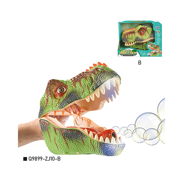 دمى يدوية للديناصورات مع وظيفة أصوات هدير الفقاعات (1)