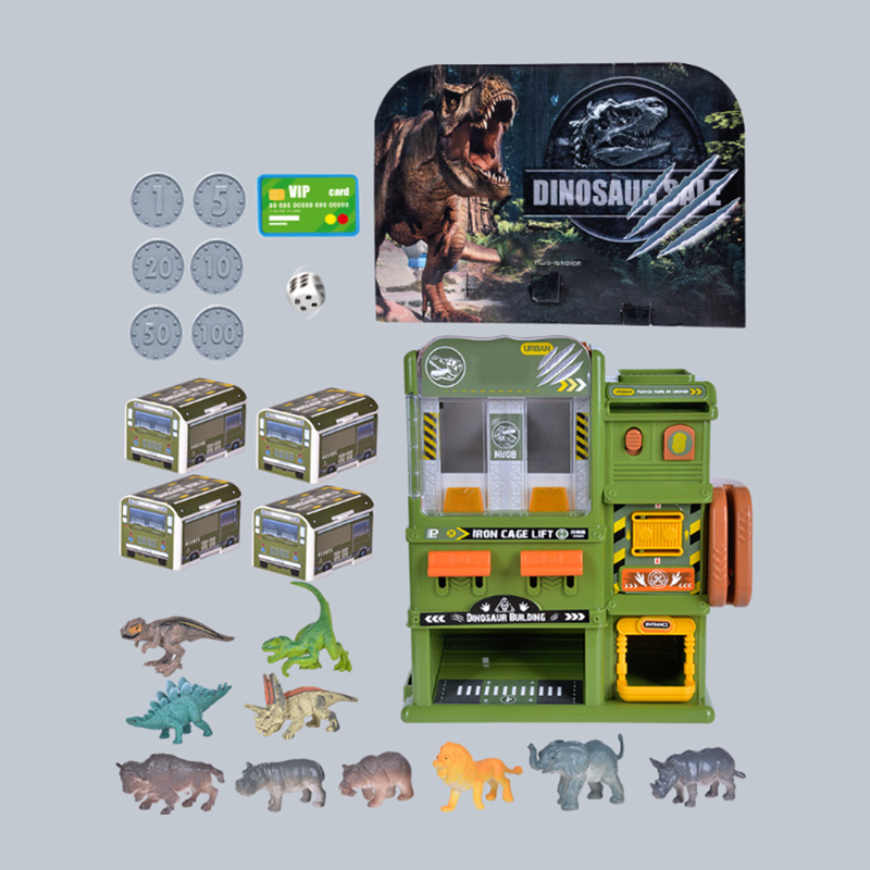 Automatic Dinosaur Building Vending Machine Toy with 10 Dinosaur Figurines (3)