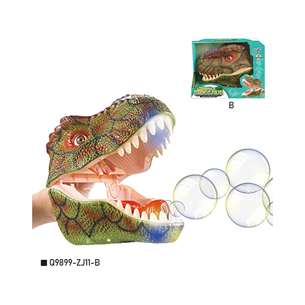 Dinosaurs Hand Puppets Toys with Bubbles Roaring Sounds Function (3)