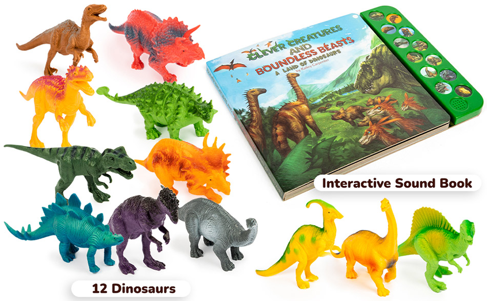 Interactive-Dinosaur-Sound-Book-with-Realistic-Dinosaur-Roars,-Dinosaur-Toys-for-Kids-11