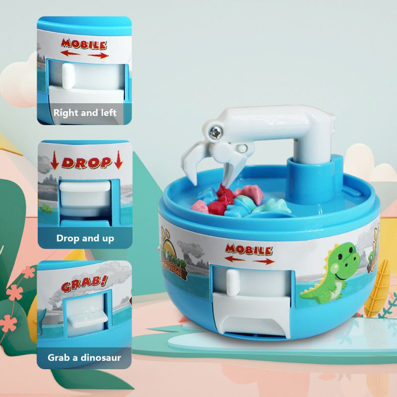 Mini Claw Machine Toys for Kids & Adults with Mini Dinosaur Figures Claw Machine Prizes (2)